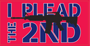 I Plead The 2nd Red M4 Bumper Sticker