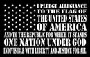 Pledge Of Allegiance United States 3'X5' Black Flag ROUGH TEX® 100D