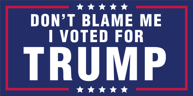 I Voted For Trump - Bumper Sticker