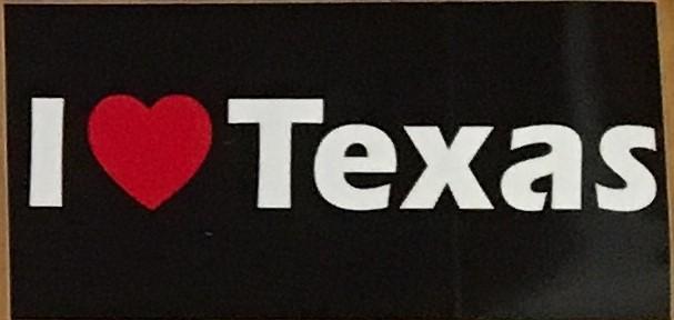 I LOVE TEXAS OFFICIAL BUMPER STICKER PACK OF 50 BUMPER STICKERS MADE IN USA WHOLESALE BY THE PACK OF 50!