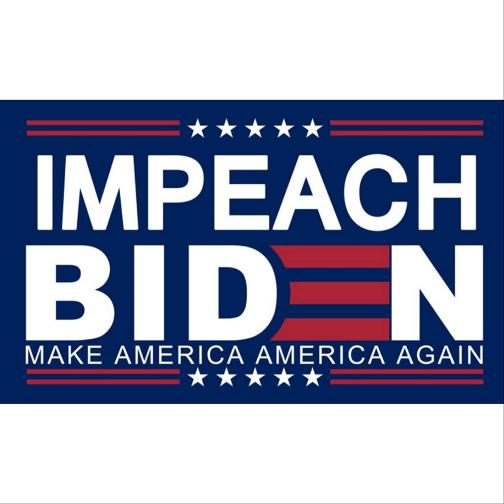 Impeach Biden 3'X5' Flag ROUGH TEX® 100D