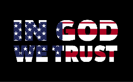 In God We Trust 3'X5' Flag ROUGH TEX® 68D Nylon