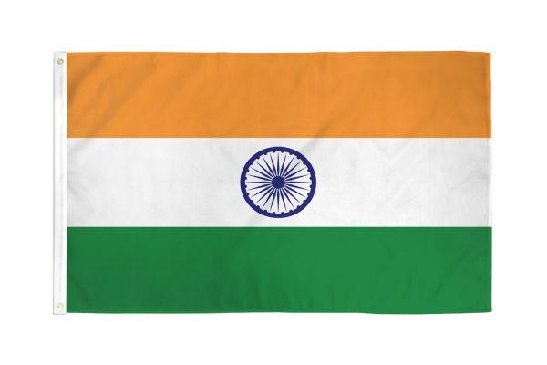 India 3'X5' Country Flag ROUGH TEX® 68D Nylon