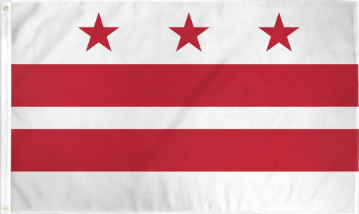 District Of Columbia 3'X5' Flag Rough Tex® 68D Nylon