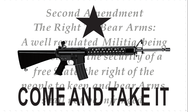 M4 2ND AMENDMENT FLAG 3’X5’ 68D NYLON
