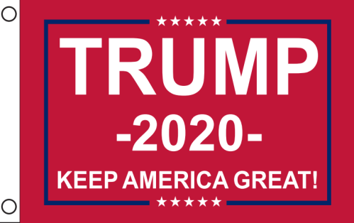 Trump 2020 Keep America Great KAG Red - 12''X18'' Car Flag