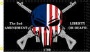 3’X5’ 68D NYLON LIBERTY OR DEATH 2ND AMENDMENT FLAG
