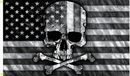 3’X5’ 68D NYLON AMERICAN SKULL N BONES FLAG
