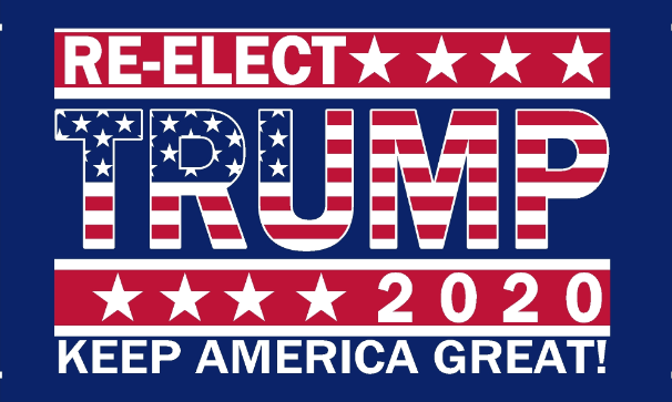 2 Pack of Re-Elect Trump 2020 (Keep America Great) 3'X5' Flags ROUGH TEX® 68D