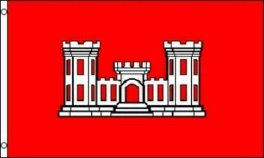 3’X5’ 68D ARMY CORPS OF ENGINEERS FLAG
