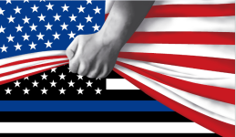 3’X5’ 68D NYLON US POLICE HERITAGE FLAG