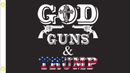 God Guns and Trump 3'x5' 68D Nylon Single Sided.