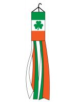 Ireland 60" Windsock Nylon Irish Flag Shamrock St Patty's Day