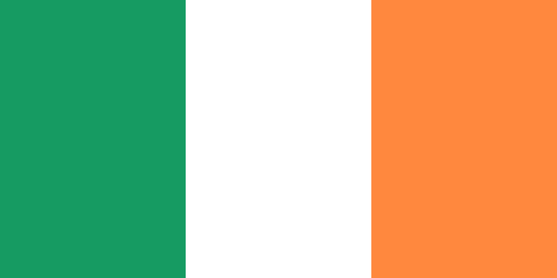 Ireland 12"x18" Car Flag Flag ROUGH TEX® 68D Single Sided