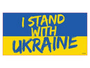 I Stand With Ukraine Bumper Sticker Made in USA Ukrainian American Supporter