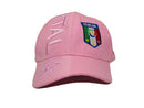 Italia Pink Embroidered Cap