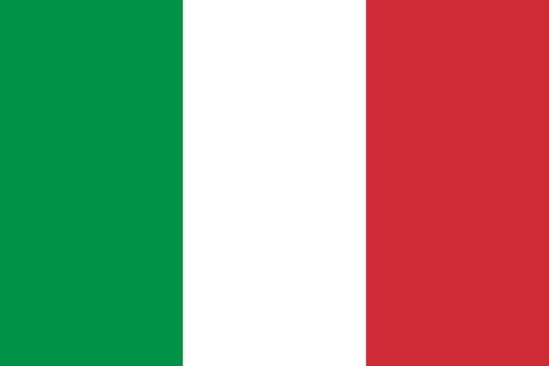 Italy 12"x18" Car Flag Flag ROUGH TEX® 68D Single Sided