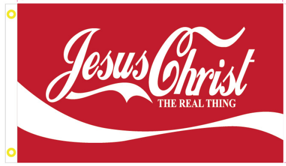 Jesus Christ The Real Thing 3'X5' Flag ROUGH TEX® 100D