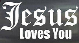 Jesus Loves You Bumper Sticker