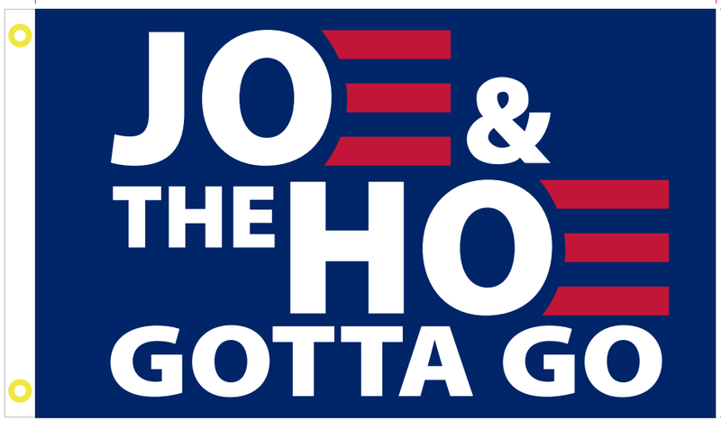 Joe and The Hoe Gotta Go Blue 3'X5' Flag Rough Tex® 100D