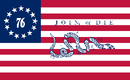 Join Or Die Betsy Ross 3'X5' Flag ROUGH TEX® 150D Nylon