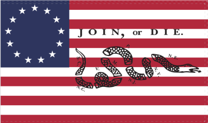 Betsy Ross Join Or Die 3'X5' Flag ROUGH TEX® 100D