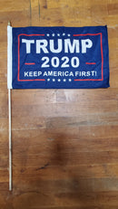 Assorted Trump Design 12''X18'' Stick Flags Starter Pack