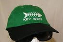 KEY WEST CAP WASHED FADED GREEN FISH BONES
