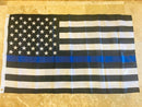 USA POLICE MEMORIAL KNIT NYLON 3'X5' ROUGH TEX FLAG