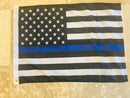 USA POLICE MEMORIAL KNIT NYLON 2X3 FEET FLAGS ROUGH TEX