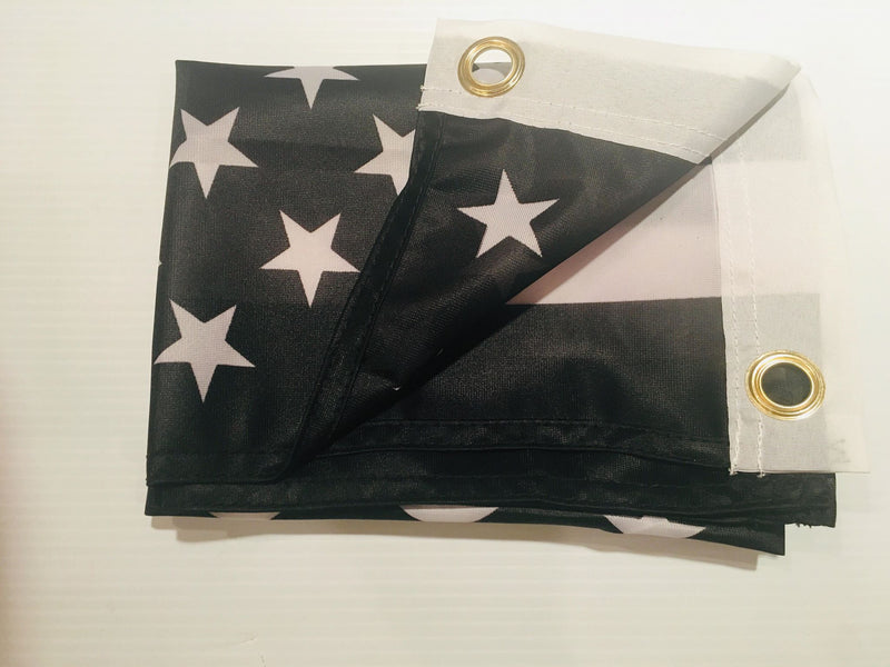 USA POLICE MEMORIAL KNIT NYLON 2X3 FEET FLAGS ROUGH TEX