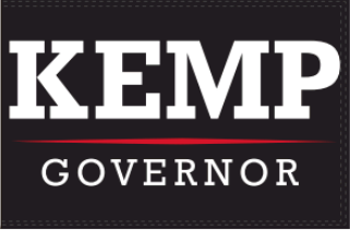 Georgia Governor Brian Kemp 2'x3' Flag ROUGH TEX® 100D