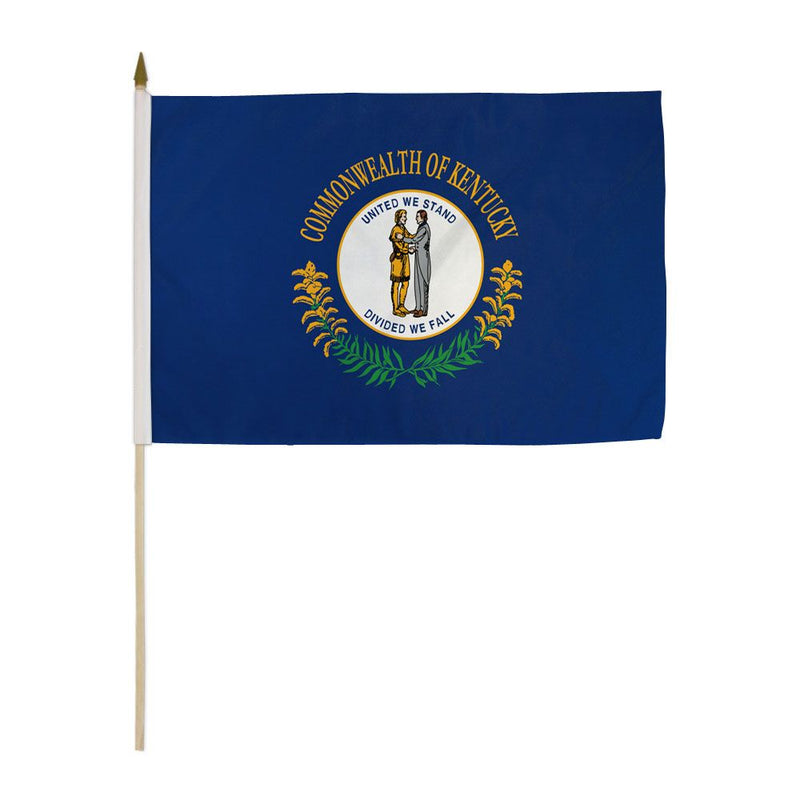 Kentucky Stick Flags - 12''x18'' Rough Tex ®68D