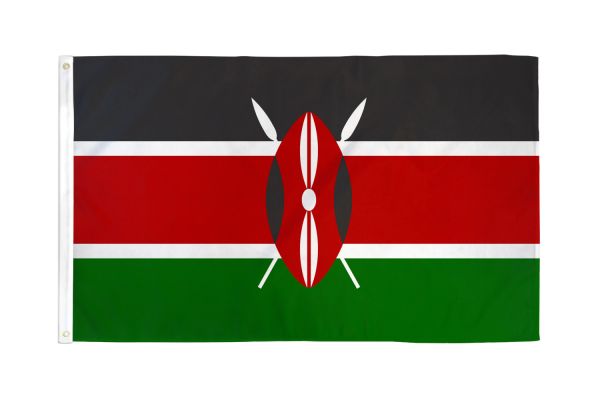 Kenya 3'X5' Country Flag ROUGH TEX® 68D Nylon