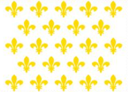 Kingdom Of France Fleur De Lis 12''X18'' Flag With Grommets Rough Tex® 100D