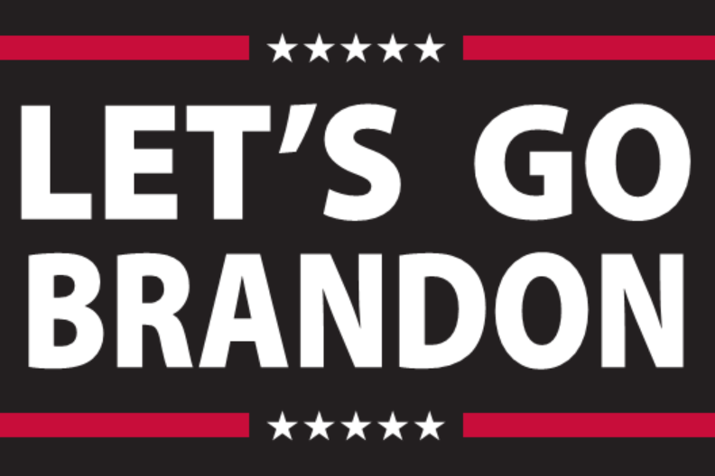 Let's Go Brandon Black Official FJB 3'x5' Flag TRUMP