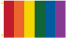 LGBTQ Spectrum 3'X5' Flag ROUGH TEX® 100D New Rainbow