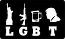LGBT TRUMP BUMPER STICKER PACK OF 50