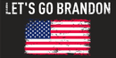 Let's Go Brandon USA Vintage American Flag Official Black Bumper Stickers Wholesale Pack of 50 (3.75"x7.5") TRUMP