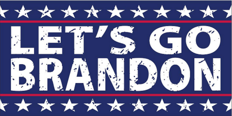 Let's Go Brandon Vintage Blue 4'x6' Flag ROUGH TEX® 100D