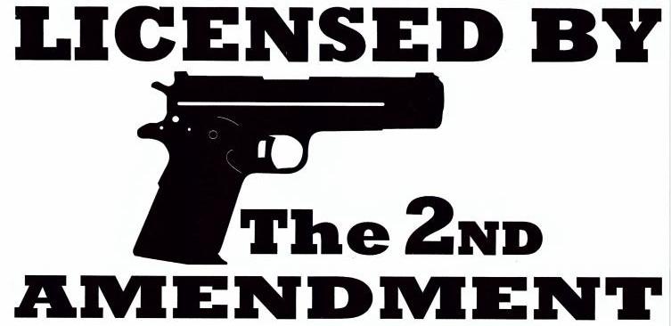 Licensed By the 2nd Amendment Bumper Sticker