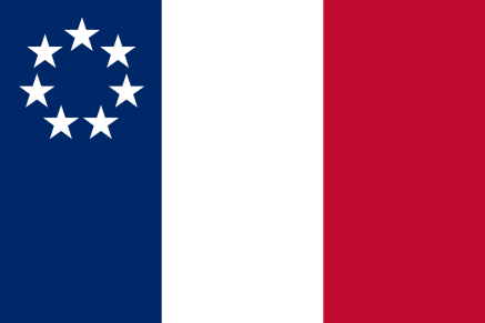 1861 LOUISIANA FRENCH FIRST NATIONAL PATTERN STARS & BARS 3'X5' Flag ROUGH TEX® 100D