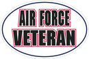 Air Force U.S. Military Veteran Oval Bumper Sticker