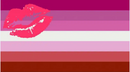 Lesbian Sunset Pride 4"x6" Desk Stick Flag Rough Tex® 68D