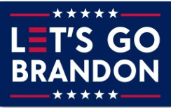 Brandon Ralph Flags Let's Go Brandon Navy Blue 3'X5' Flag ROUGH TEX® Nylon 150D