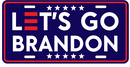 Let's Go Brandon Embossed License Plate