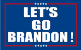 Let's Go Brandon Navy Blue 3'X5' Flag ROUGH TEX® 100D