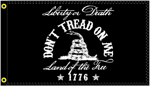 Liberty or Death Don't Tread On Me 1776 3'X5' Flag Rough Tex® 100D Land of the Free