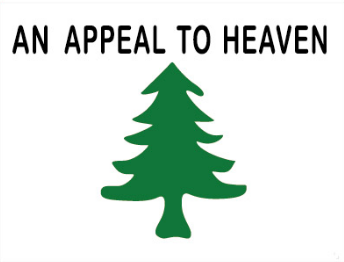Liberty Pine Tree An Appeal To Heaven 12"x18" Stick Flag ROUGH TEX® 100D 30" Wooden Stick