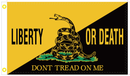 Liberty or Death Gadsden 3'X5' Double Sided Flag ROUGH TEX® 100D